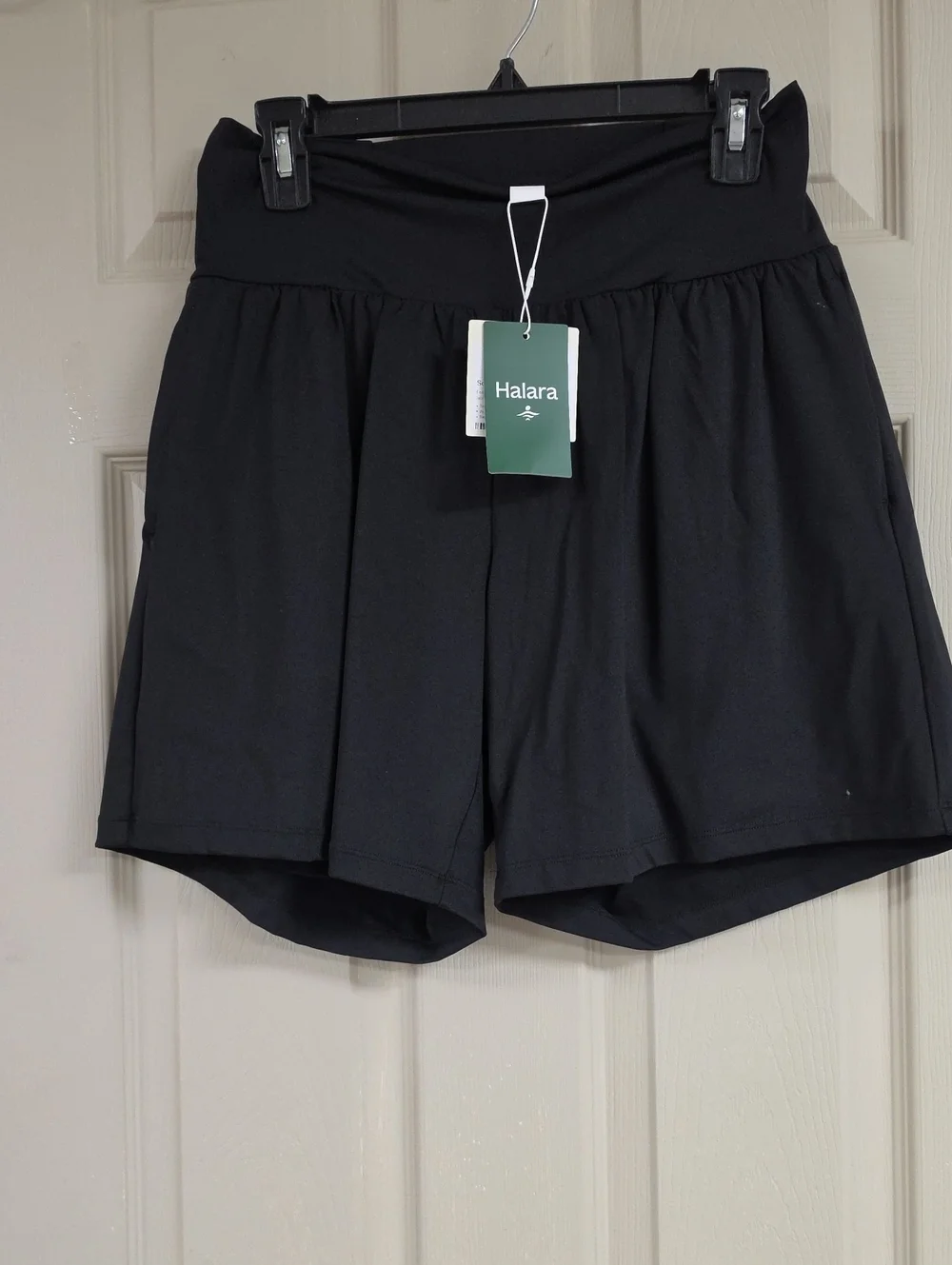 HALARA Black High-Waist Athletic Skort Shorts - Picture 1 of 5